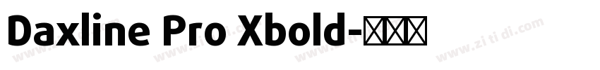 Daxline Pro Xbold字体转换